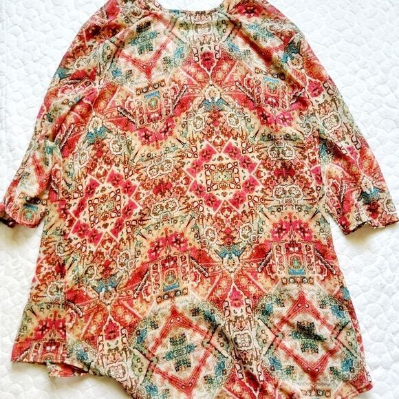 Show Me Your Mumu downtown tunic top button down S kimono - Picture 7 of 14